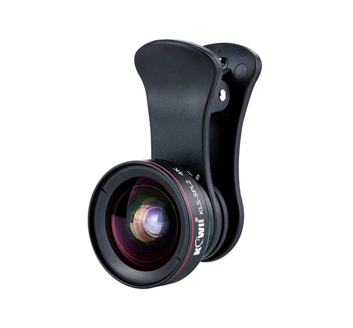 Kiwifotos Universal Vidvinkel & Makro 15x med klämma för mobiler